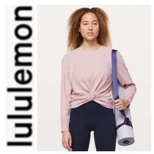 LULULEMON TUCK & GATHER SWEATSHIRT TOP SIZE 6/8